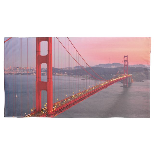 Golden gate bridge throw pillow pillowcase (Front)