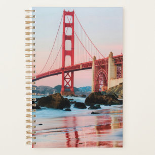 Golden gate bridge throw pillow planner