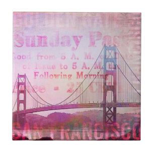 Golden Gate Bridge Tile