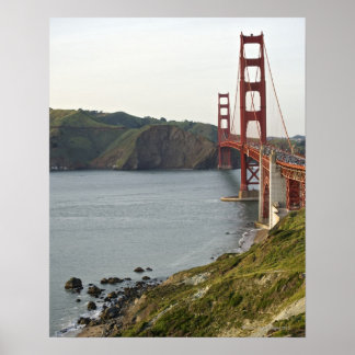 Golden Gate bridge with view to Marin County Poster