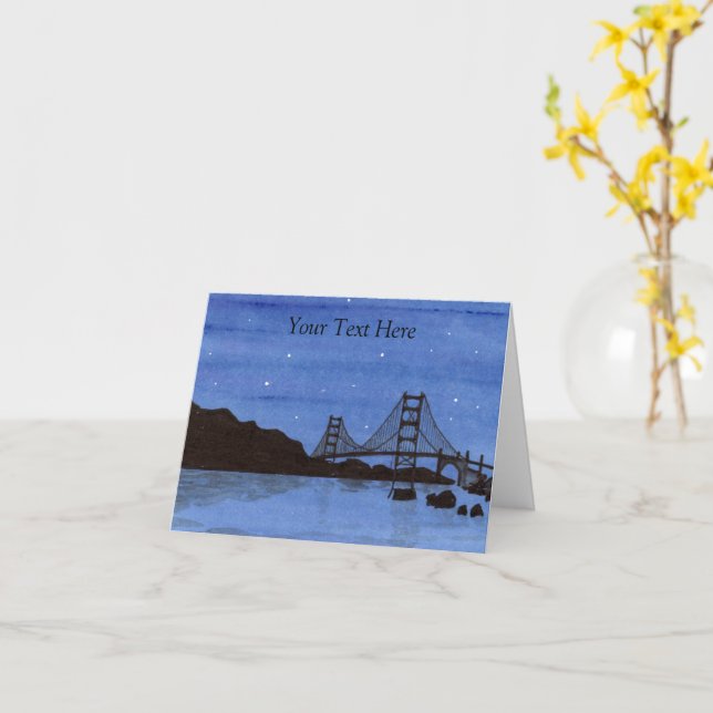 Golden Gate Card (Yellow Flower)