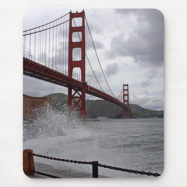 Golden Gate From Fort Point Mouse Pad (Front)