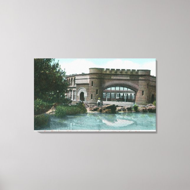 Golden Gate Park Strawberry Hill Lookout View Canvas Print (Front)