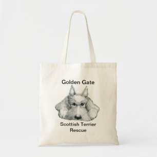 Golden Gate Scottish Terrier Rescue Tote Bag