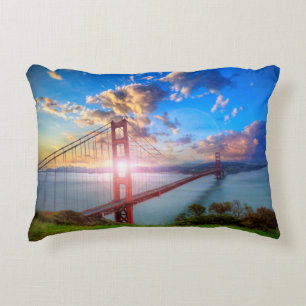 Golden Gate Sunrise Decorative Cushion