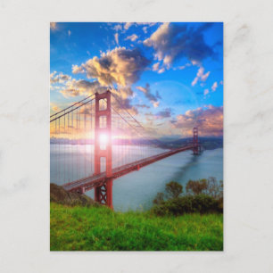 Golden Gate Sunrise Postcard