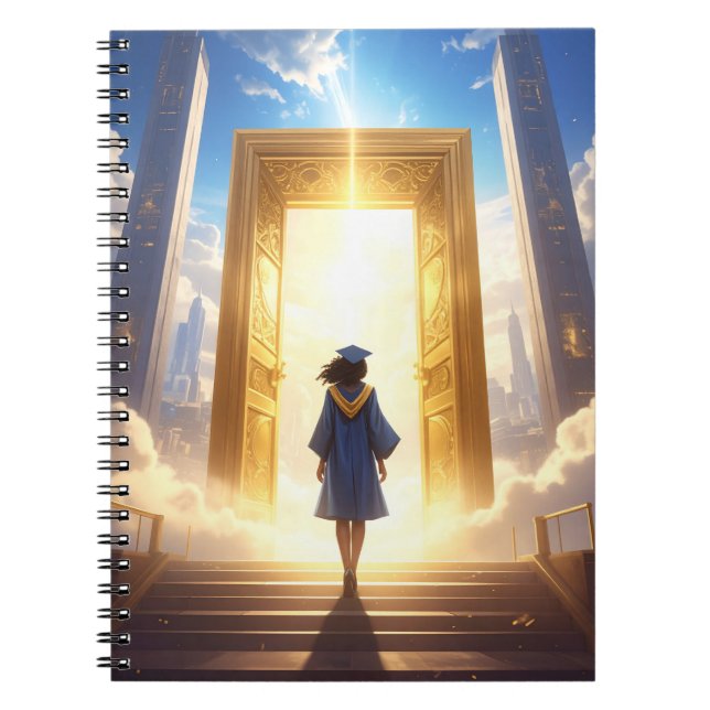 Golden Gateway Graduation Spiral Notebook (Front)