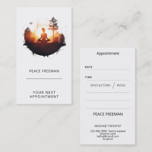 Golden Gateway Sunset Meditation Business Card