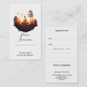 Golden Gateway Sunset Meditation Business Card