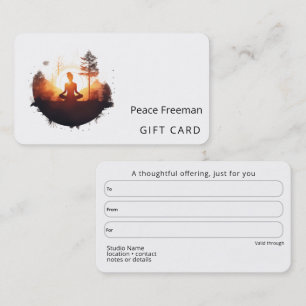 Golden Gateway Sunset Meditation Business Card