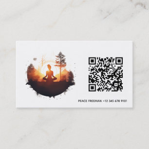 Golden Gateway Sunset Meditation Business Card