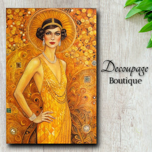 Golden Gatsby Art Deco Splendour Decoupage Tissue Paper