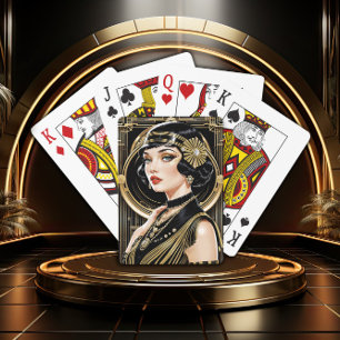 Golden Gatsby Glamour Classic Playing Cards