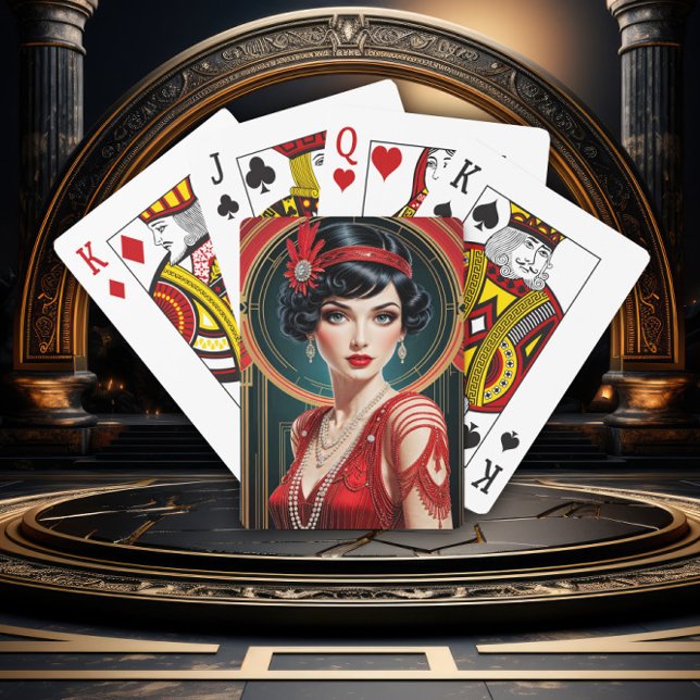 Golden Gatsby Glamour Playing Cards (Creator Uploaded)