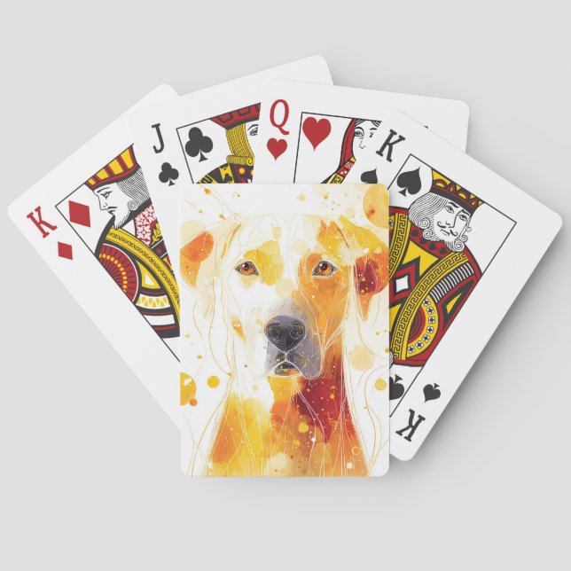 Golden Gaze Playing Cards (Back)