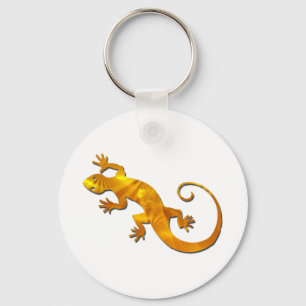 Golden Gecko Keychain