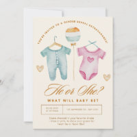 golden gender reveal ,boy or girl pink and blue