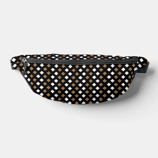 Golden Geometric Fanny Pack (Lay Down)