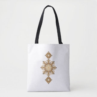 Golden Geometric Harmony Tote Bag
