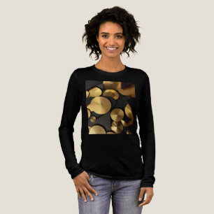 Golden Geometric Luxury Abstract Tri-Blend Shirt