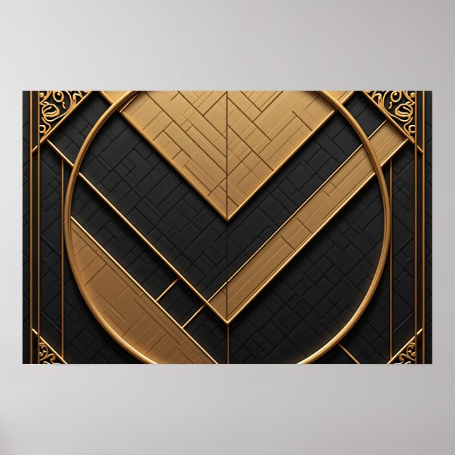 Golden Geometry Poster (Front)