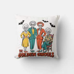 Golden Ghouls Girls' Halloween Cushion