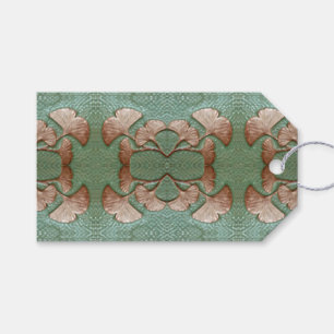 Golden Gingko leaves Gift tag