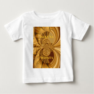 Golden Giraffe Art Print Baby T-Shirt
