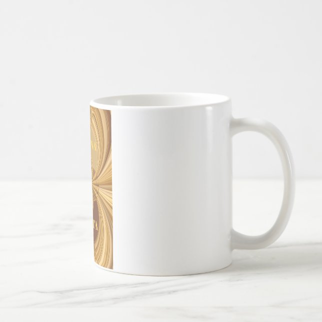 Golden Giraffe Art Print Coffee Mug (Right)