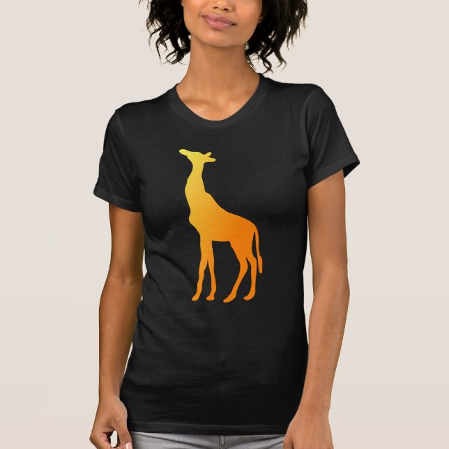 Golden Giraffe Silhouette T-Shirt (Front)