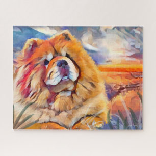 GOLDEN GIRL chow jigsaw puzzle