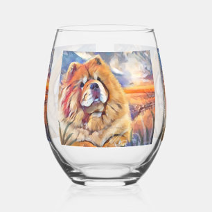 GOLDEN GIRL (CLEAR) Chow Stemless Wine Glass