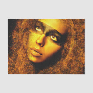 Golden Girl Decoupage Tissue Tissue Paper