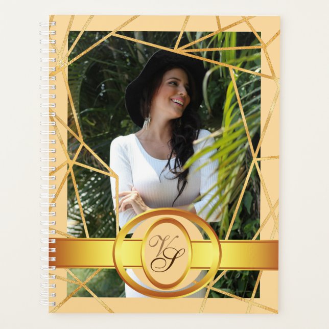 Golden  Girl Fashion Modern Elegant Vintage #2 Planner (Front)