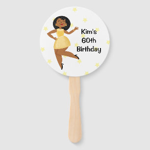 Golden Girl Hand Fan