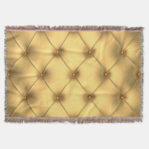 Golden Glamour: Luxurious Interior Decor. Throw Blanket
