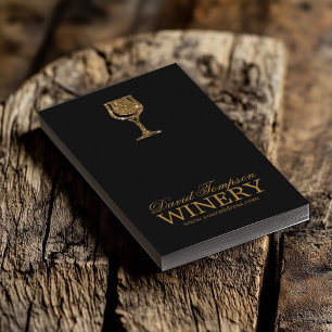 Golden Glass Wine Maker Sommelier Black Card