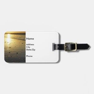 Golden Glassy Sand Luggage Tag