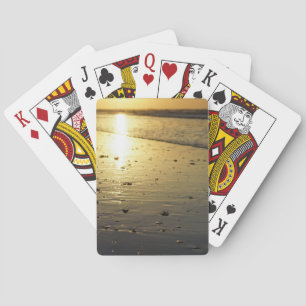 Golden Glassy Sand Playing Cards