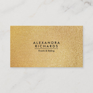 Golden Glitter Business Card
