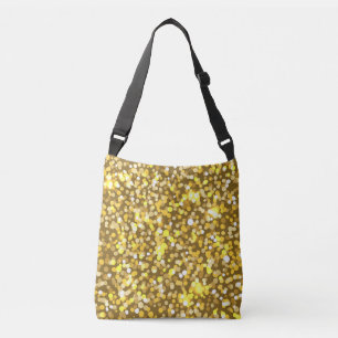Golden glitter crossbody bag