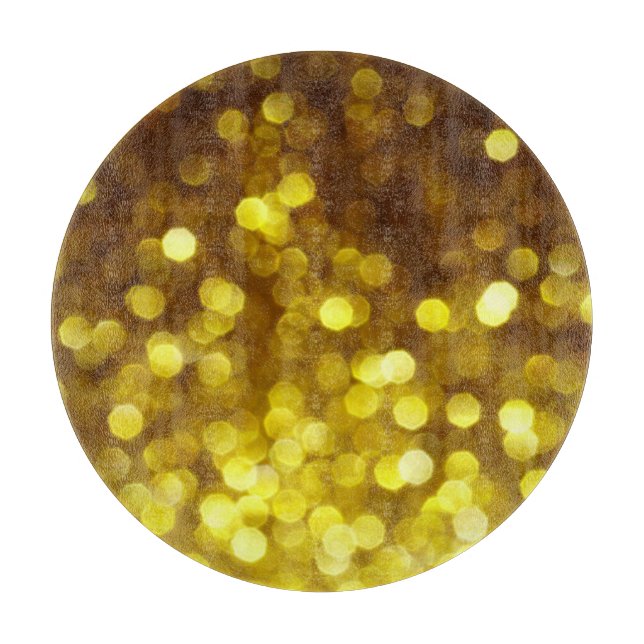 Golden glitter: festive Christmas texture. Cutting Board (Front)