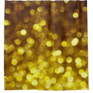 Golden glitter: festive Christmas texture. Shower Curtain