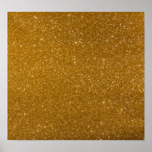 Golden glitter poster