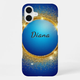 Golden Glitter Ring  iPhone 16 Plus Case