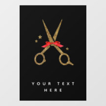 Golden glitter scissors - Hair dresser stylist