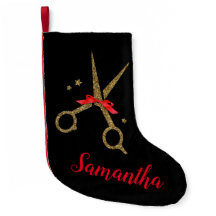 Golden glitter scissors - Hair stylist -