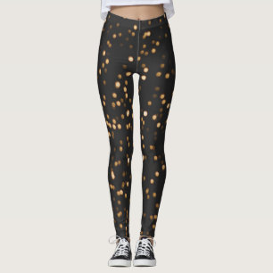 Golden Glitter Sparkles Leggings