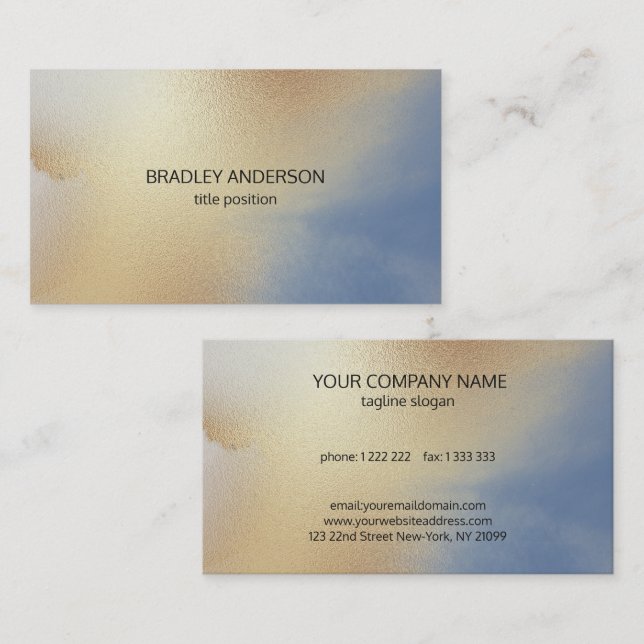  Golden Glittering Texture  Business Card (Front/Back)