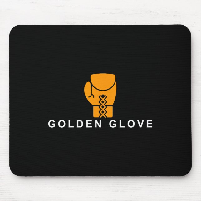 Golden-glove' Boxing Motivation  Mouse Pad (Front)